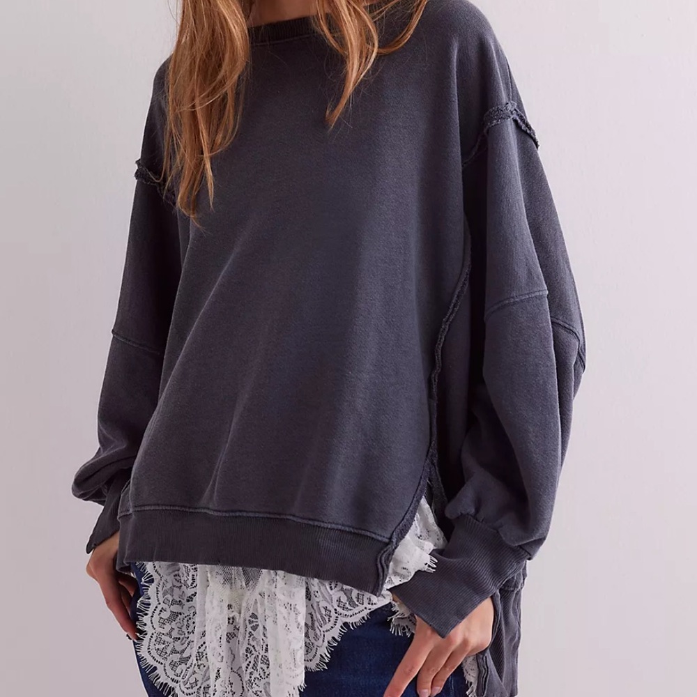 We The Free Black Camden Sweatshirt (Small)